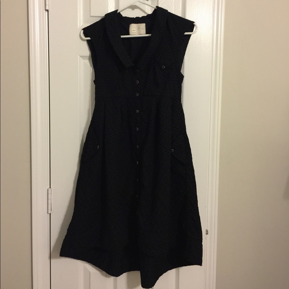 Anthropologie Dress Black Size 2